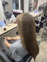 アジールヘア 赤羽駅南口店(agir hair)&nbsp;ケアブリーチダブルカラーロングヘアフェイスフレーミング赤羽