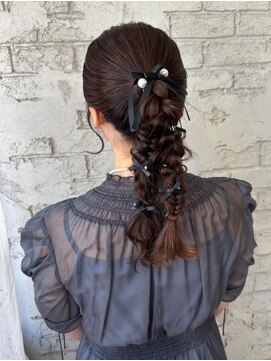 プライズ 池袋店(prize) ツインポニーアレンジ ヘアセット 池袋 ヘアメイク