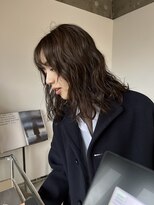 ロールアップスリーブス(ROLL UP SLEEVES)&nbsp;wave perm / mocabrown