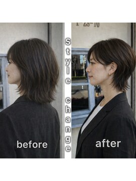 エイミーバイアフロート(amie  by afloat) 横顔が映える、大人の洗練ショート