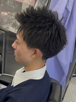リプレイ 草津店(RIPLAY) MEN’S HAIR/スパイキーショート/刈り上げセンターパート/草津