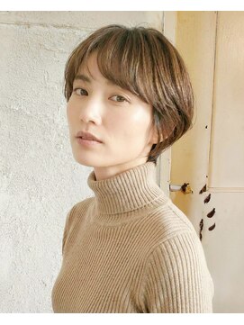 エノア 東京(ENORE) 上品で若見え♪40代/50代向けハイライト×ショート/白髪ぼかし