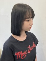 ココ 本八幡(KOKO)&nbsp;オリーブベージュグレージュシースルーバング暗めカラー