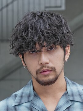 バイフィフス 原宿/表参道(by fifth) 原宿シャドウパーマメンズカットラウンドマッシュスタイル黒髪