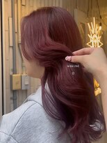 ヘアプレイスソル (HAIR PLACE SoL)&nbsp;透明感ワインレッド/艶髪/レイヤーカット