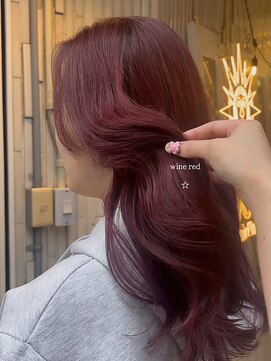 ヘアプレイスソル (HAIR PLACE SoL) 透明感ワインレッド/艶髪/レイヤーカット