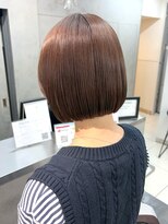 ヴェイン 渋谷(vain)&nbsp;柔らかカラーと相性抜群◎透け感ボブピンクブラウン
