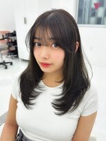 コア プラス 立川(COA PLUS)&nbsp;透明感カラー髪質改善ダブルカラー韓国レイヤーカット前髪顔周り