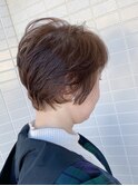 [OCEAN Hair&Life藤原純] クセを生かしたショート×ベージュ☆