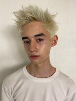 レコ 渋谷(LECO)&nbsp;メンズホワイトブロンドヘア