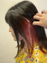 エイム ヘア デザイン 町田店(eim hair design) インナー×オレンジ