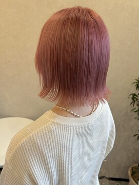 ラシサ(rashisa) 切りっぱなし×ピンクカラー