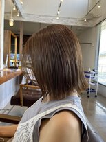 ラ メール ヘア デザイン(La mer HAIR DESIGN)&nbsp;切りっぱなしボブ/アッシュベージュ