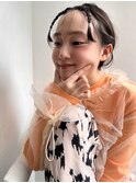 前髪アレンジ