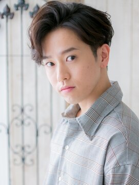 モッズヘアメン 札幌月寒店(mod's hair men) 七三アップバングかき上げツーブロックマッシュパーマm札幌月寒