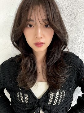 ロンド エスポワール 錦糸町(Lond espoir) 〇黒髪グレーベージュ韓国レイヤーロングくびれ前髪パーマ