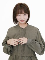 オンク 新宿(onk)&nbsp;黒髪/グレーベージュ/レイヤーロング/前髪パーマ[新宿駅]