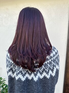 テント 上大岡(tento) レッドブラウンセミロングヘアー