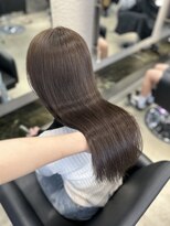 ペレ 栄店(PELE) デザインカラー/レイヤーカット/ウェットヘア/オリーブベージュ