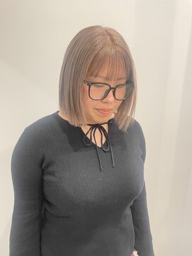 ユニコ(unico) ミルクティーベージュ/ダブルカラー/ブリーチ