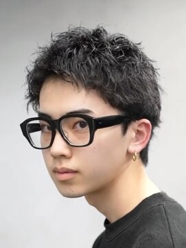 フィフスパーク(fifth PARK) 渋谷メンズスパイキーショートパーマ短髪アップバング刈り上げ