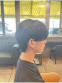 縮毛矯正　メンズショート