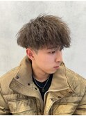 スペインカール×ブリーチカラー