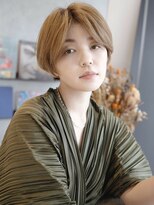 ハーバーズ バイ エムスラッシュ 鎌倉由比ヶ浜(Harbors by M.SLASH)&nbsp;■鎌倉/センターパート/カーキベージュ/マッシュショートa55-2