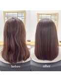 『髪質改善』ストレートエステ（縮毛矯正）（リタッチ可）