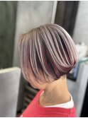 ブロックカラー×ハンサムショート