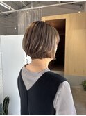 ショートボブ　大人ショート　アンブレラカラー