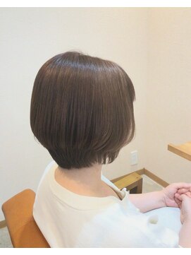 リコ ヘアー メイク 海老名店(Lico hair make) ショートボブ/丸みショート/マロンベージュ