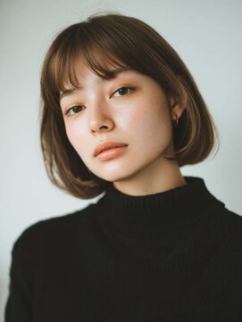 シェル 吉祥寺(shell) くびレイヤーエモージュグレージュカラーくびれショート/吉祥寺