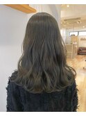乾かすだけでキマる髪/ケアカラーくすみブラウン