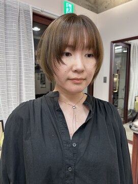 ルックアット(Look at) 【Look at】20代30代40代切りっぱなしミニボブ顔まわりレイヤー