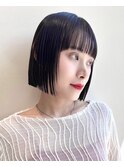 切りっぱなし_タッセルボブ_ミニボブ_渋谷ボブ