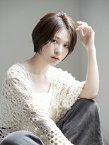 エシェル 平塚店(echelle)&nbsp;フレンチニュアンス/ショートボブ/ラテブラウン/平塚