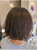タッセルボブ、秋冬カーキカラー