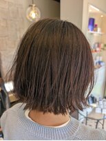 ヘアプロデュース ムース(Hair Produce MU SU)&nbsp;タッセルボブ、秋冬カーキカラー