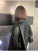 ぷつっとボブにブラウンベージュ☆