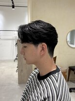 ビューバイネオリーブ 用賀店(Beau'r by neolive)&nbsp;フェザーパーマ刈り上げセンターパート波巻きツイストスパイラル