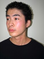 ルックグッドストア(LOOK GOOD STORE)&nbsp;メンズカットアップバング黒髪ベリーショート