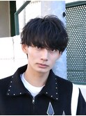 無造作緩めパーマルーズツイスパメンズマッシュ