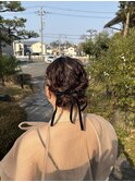 結婚式お呼ばれヘアセット