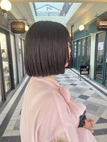 ココロ(COKORO)&nbsp;切りっぱなしボブ_酸性縮毛矯正_艶髪