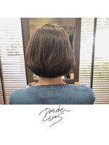 パドトロワ(Pas de trois)&nbsp;新潟×柔らかフォルム×透明感アッシュ×大人ショートボブ