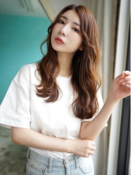 ローエン(ROWEN) 『ROWEN』韓国風×波ウェーブ×THROWカラー