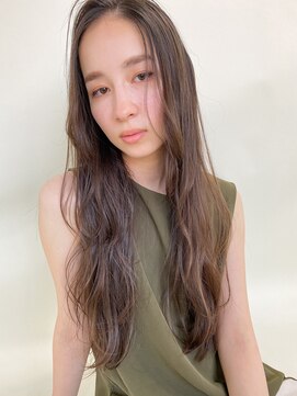 シェルター バイ トウキョウ(Shelter by TOKYO) ブリーチなし暗髪透明感カラー/ゆるふわデジタルパーマ