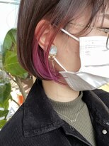 インカント バイ ハンズ incanto by hands ミニボブ×インナーカラー。