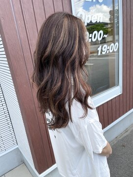 オル(Olu) 【MASAYA】脱白髪染め×コントラストハイライトカラー